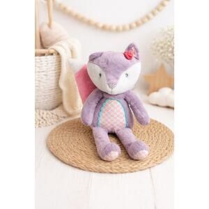Levtex Baby Fiona the Fox Plush 18" Gray Pink Girl Stuffed Animal Toy Nursery